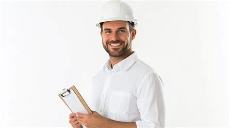 A man in a white shirt is holding a ruler and a ruler | Premium AI ...