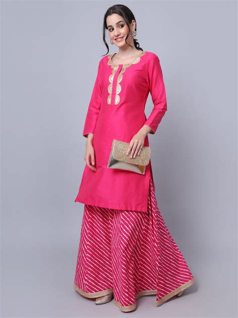 Candy Pink Short Kurti – anokherang