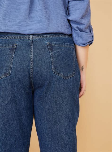 Buy Women Washed High Rise Mom Fit Jeans Online at just Rs. 899.0 ...