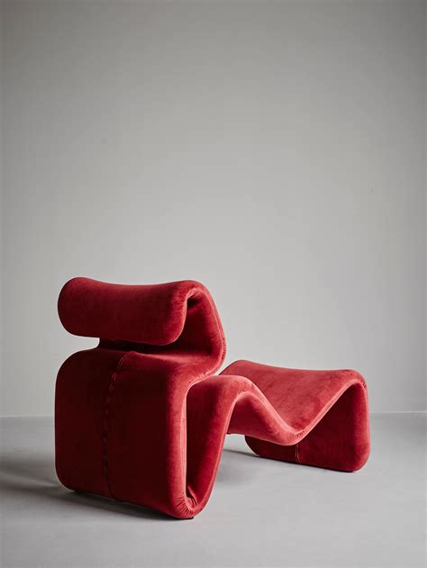 Etcetera Lounge Chair in Grass Green, Velour | Chairish