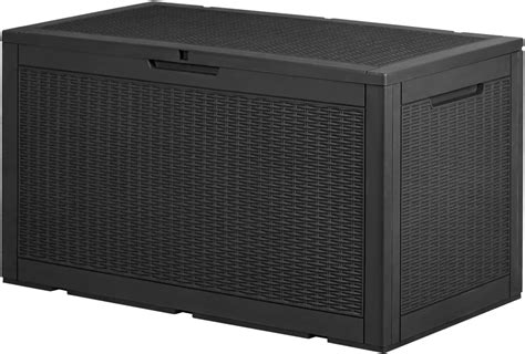 Buy Devoko 100 Gallon Waterproof Large Resin Deck Box Indoor Outdoor ...