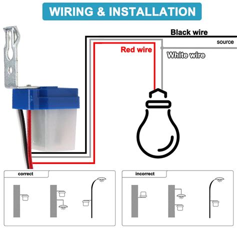 Real Instruments Photocell 6 Amp Day Night Sensor for Street Light Gar
