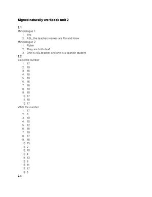 Image result for Sign Naturally Homework Unit 2.9 Mini-Dialogues