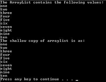 Image result for Java ArrayList Clone