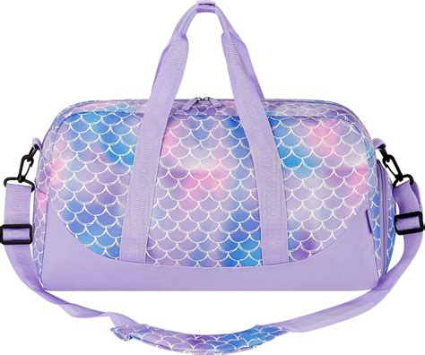 Amazon.com | Choco Mocha Kids Duffle Bag Girls Mermaid Duffle Bag for ...