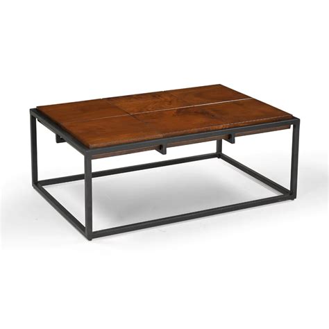 Metron Modern Solid Acacia Wood Rectangle Center Table – RadiantFurn
