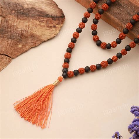Divya Shakti Rudraksha Karungali Mala - 108+1 Beads – Japam