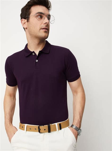 Buy Men Slim Fit Polo T-shirt Online at just Rs. 399.0 - 1000012749155 ...
