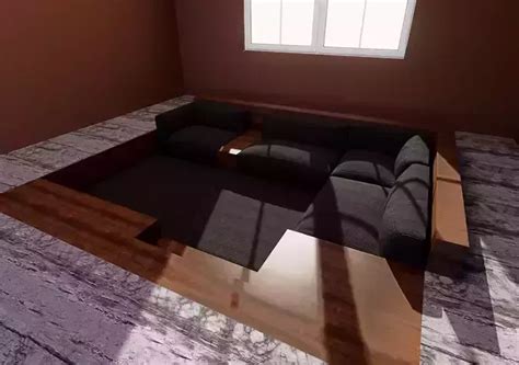 Conversation Pit 3D Model 的图像结果