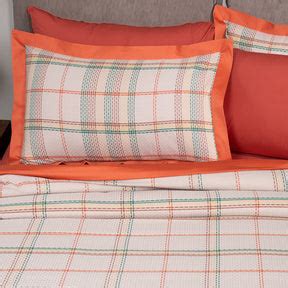 Buy Eclectic Geo Mosaic Plaid Woven 100% Cotton Rust Duvet Cover with ...