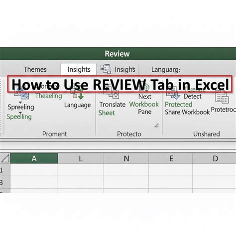 How to Use Review Tab in Excel | in easy way
