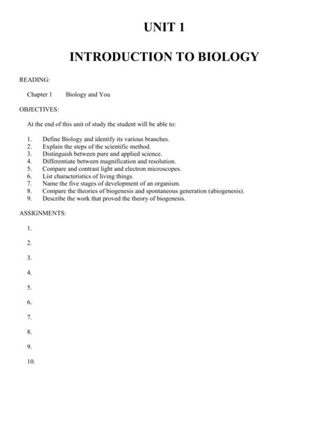 Image result for Chapter 1 Biology Lessons