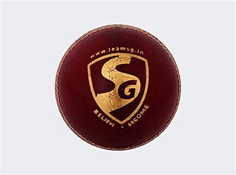 SG Club Leather Ball (Red), cricket, 160 Grams : Amazon.in: Sports ...