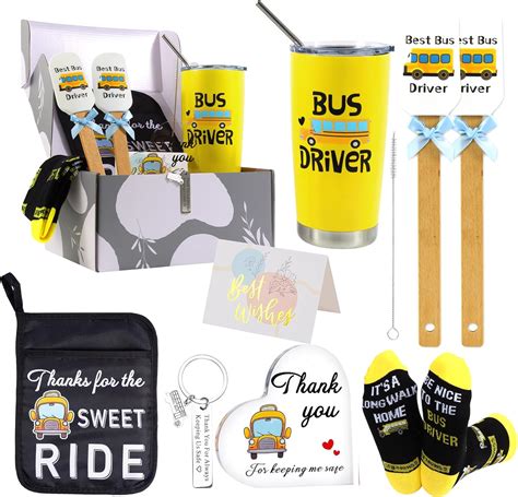 Amazon.com | Kolewo4ever 9 Pieces School Bus Driver Appreciation Gifts ...