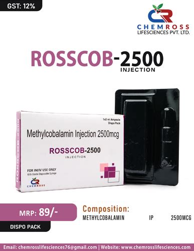 ROSSCOB-2500 INJECTION Chemross Lifesciences Pvt. Ltd.