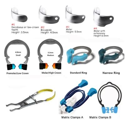 Dental Matrix Bands Ring Sectional Matrice Clamp Fit India | Ubuy