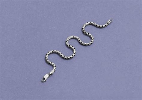 Classic Box Link Silver Bracelet for Men | Orionz Jewels