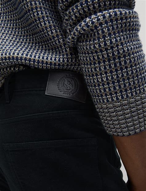 Buy Straight Fit Italian Moleskin 5 Pocket Trousers at Marks & Spencer