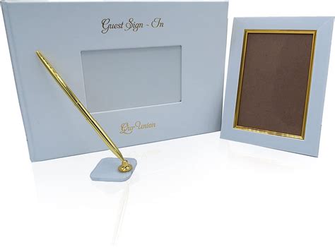 LIFETOO Leather Wedding Guest Book with Pen, India | Ubuy