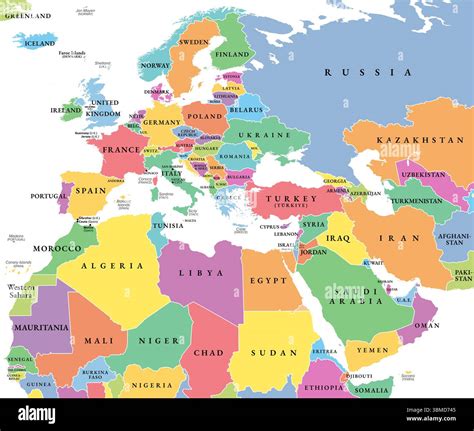 Map Of The Middle East And Africa