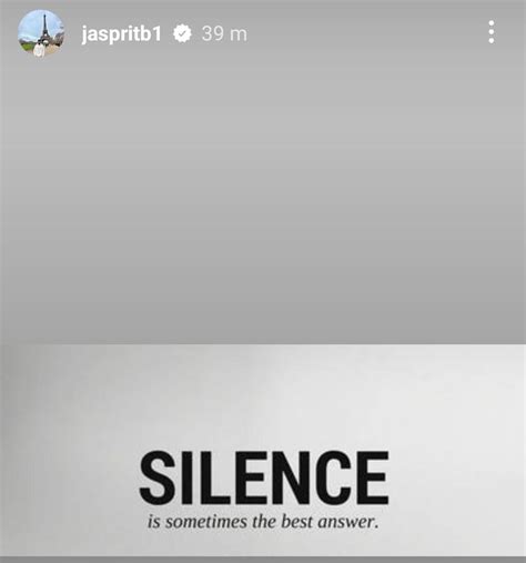Jasprit Bumrah's Cryptic Instagram Story Goes Viral Amid Rumours Of ...