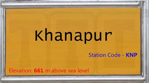 KNP / Khanapur Railway Station | Train Arrival / Departure Timings at ...