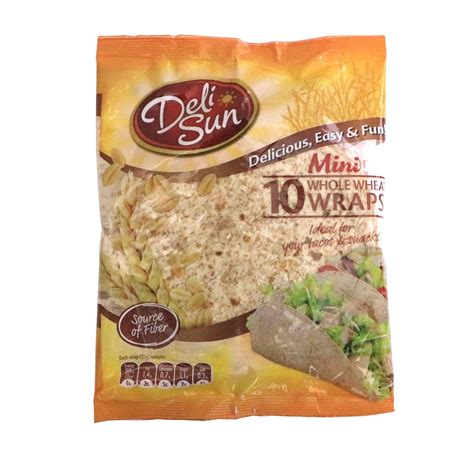 Deli Sun Mini Whole Wheat Wraps 10pcs Online at Best Price | Lulu KSA