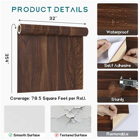 VEELIKE Natural Walnut Wood Contact Paper – Veelike