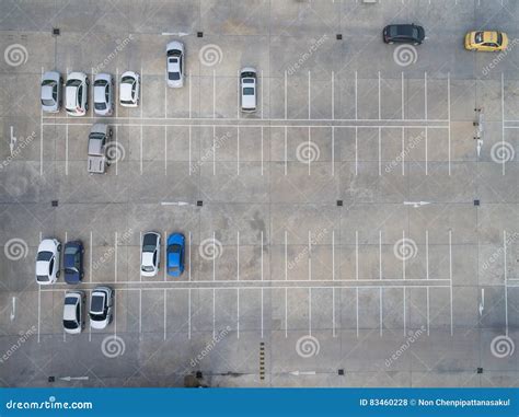 Empty Parking Lots, Aerial View. Stock Photo - Image of background ...