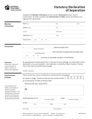 Fillable Online Before you complete a statutory declaration Fax Email ...