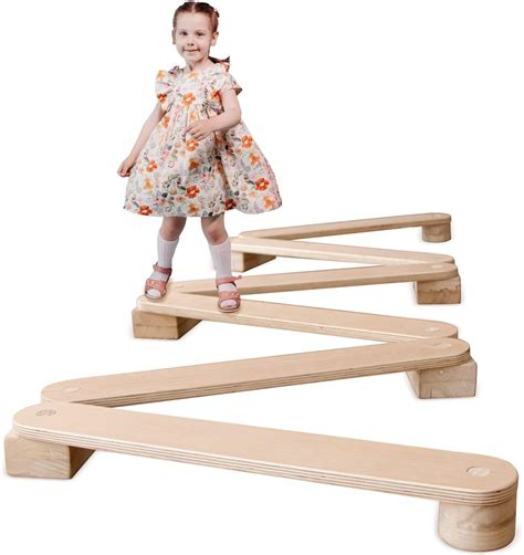 Avrsol Kids Balance Beam Wooden 5 Stepping Stones India | Ubuy