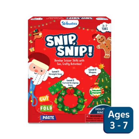 Skillmatics Snip Snip: Holiday Magic | Art & Craft Activity Kit — Toycra