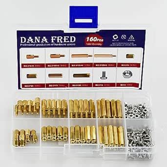 M2.5 Hex Male Female Brass Standoff Stud Board Pillar Threaded Mounting ...