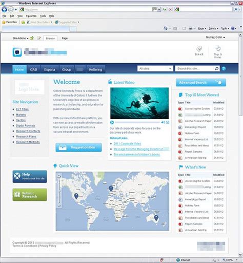 Image result for SharePoint Homepage Design