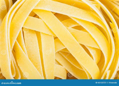 Durum Wheat Semolina Pasta Fettuccine Close Up Stock Image - Image of ...
