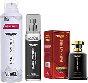 Buy Park Avenue Eau De Perfume, Conquer, 100ml & Park Avenue Voyage ...