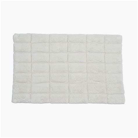 Buy MASPAR Slab Comose Cotton Checked Anti-Slip Bath Mat - 80x50cm from ...