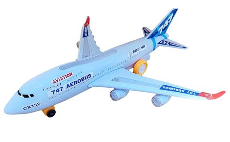 Humaira Plastic Airbus Aeroplane A380 Flashing 3D Lights, Realistic Jet ...