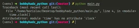 Image result for AttributeError Module Time Has No Attribute 'Clock