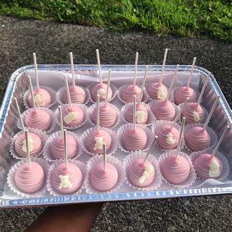 Pink Baby Shower Cake Pops
