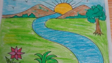 Easy Beautiful Nature Drawing Pictures - agirlgrowingolder