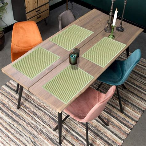 Green Bamboo Table Mats for Dining Table | Eco-Friendly | HOKIPO ...