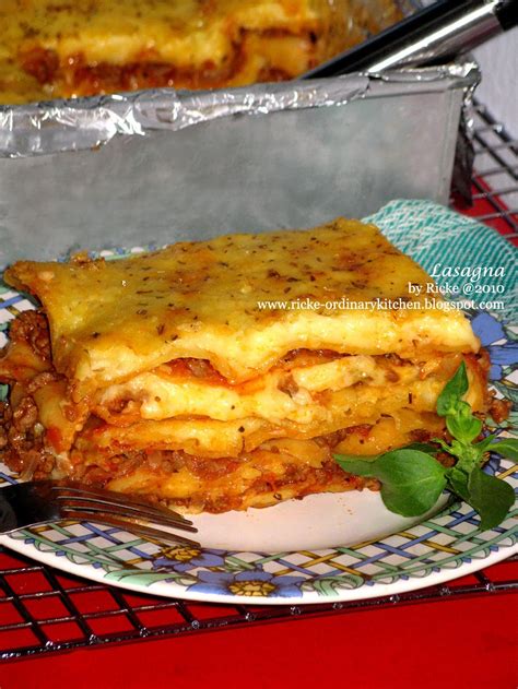 Just My Ordinary Kitchen : LASAGNA