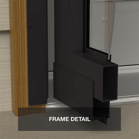 LARSON El Dorado 36-in x 81-in Black Steel Universal/Reversible ...