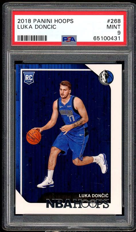 Luka Doncic Rookie Card 2018-19 Panini Hoops #268 PSA 9 - Walmart.com