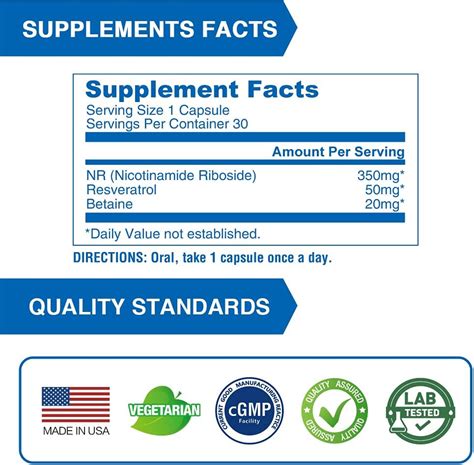 Buy Lovita NR Supplement 350 mg, Potent Nicotinamide Riboside with ...