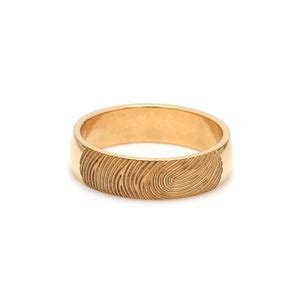 Gold Fingerprint Engraved Rings for Couples – Jewelove™