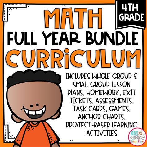 Fourth Grade Math Class 4th Grade Math Project Based Learning Bundle