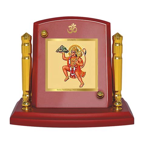 Diviniti 24K Gold Plated Hanuman Ji For Car Dashboard, Home Decor, Fes ...