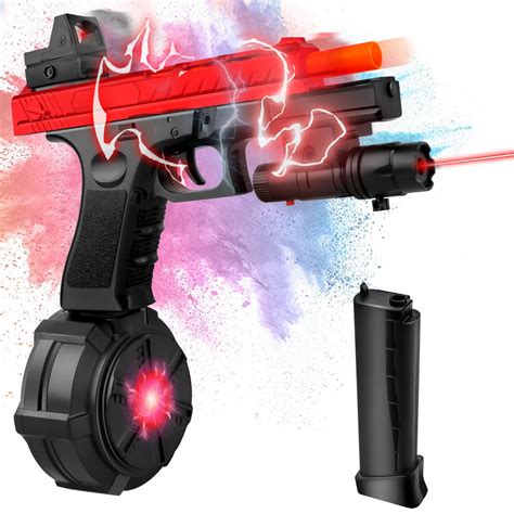 Buy JM-X2 Gel Ball Blaster with Drum, Pistol Splatter Blaster with ...